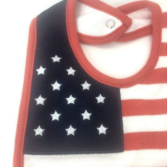 COPY - Carters Baby Bib 4th of July American Flag… - Picture 2 of 7